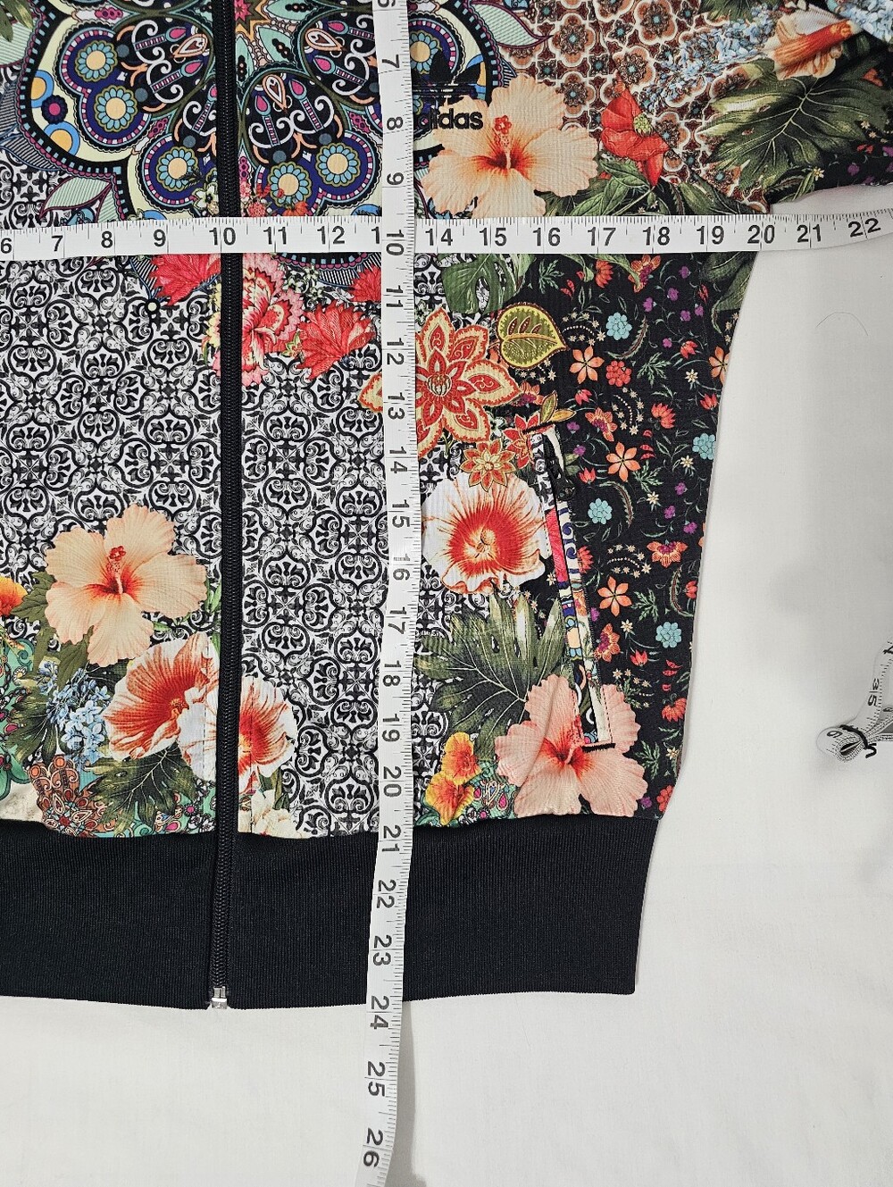 Adidas Originals Jardim Agharta x FARM Firebird Track Jacket Floral Trefoil M - Picture 9 of 10